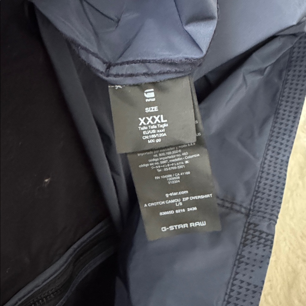 Gstar Nylon Oversized Bomber Jacket size XXXL - Picture 5 of 5